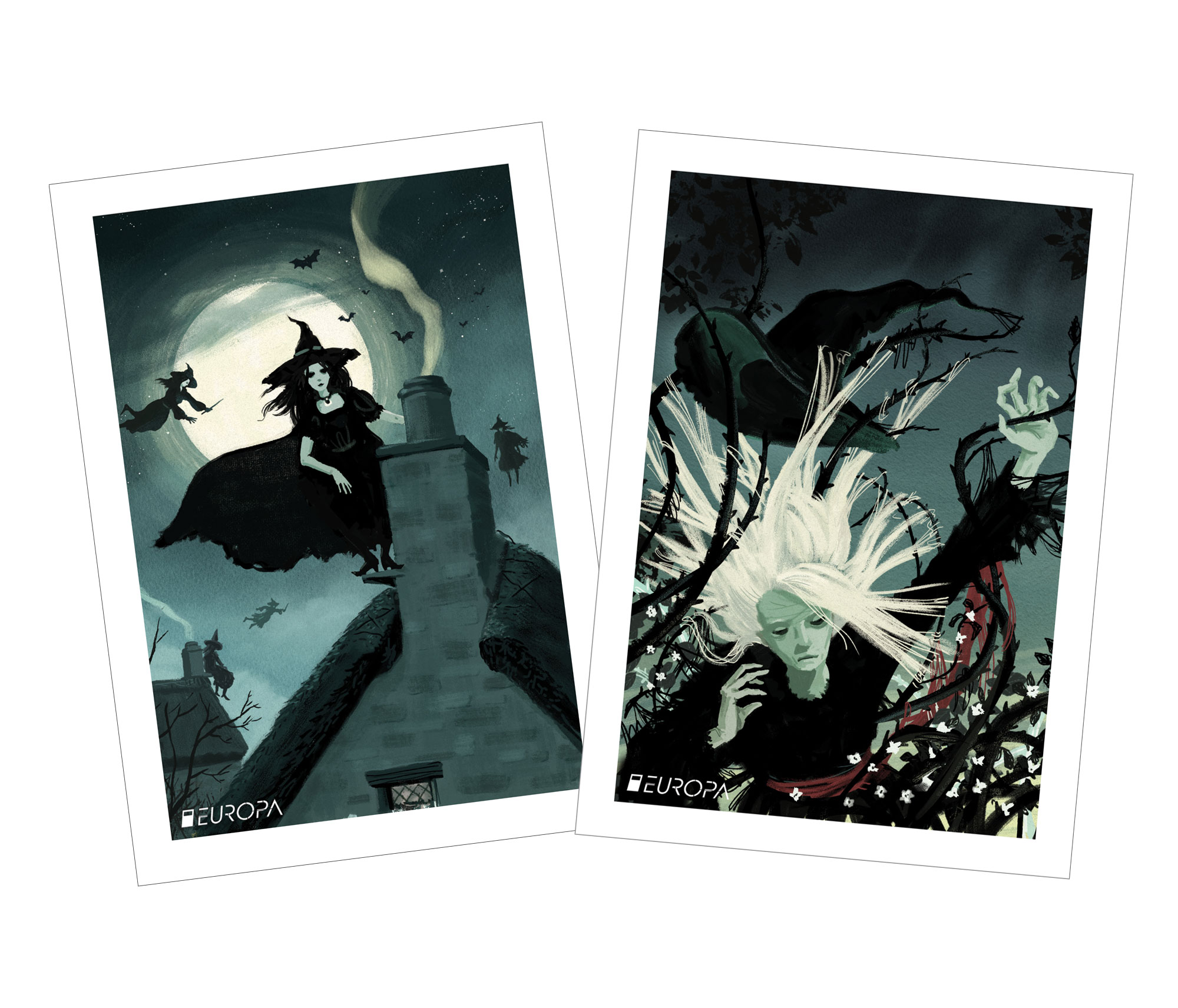 Set of 2 Europa Postcards